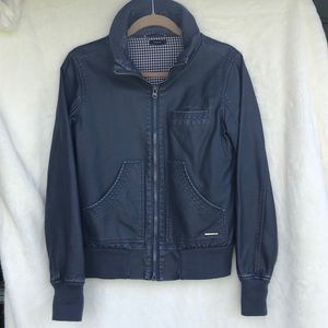 Nixon faux leather bomber jacket - size Small